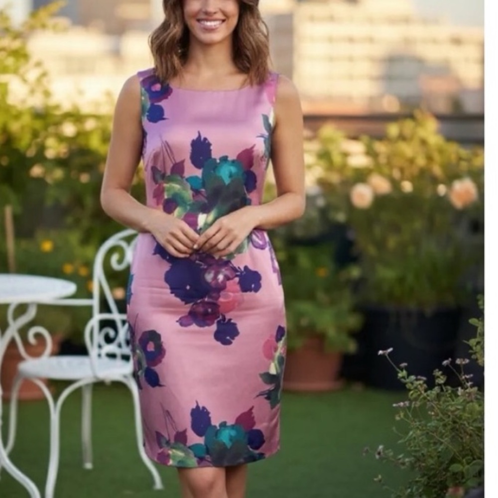 St. John Silk Floral dress